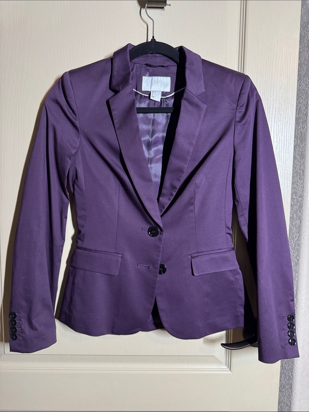 Women's Purple Tailored Blazer - 3-Piece Skirt Suit S/M